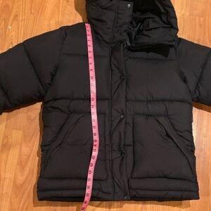 Men's Black H&M Hooded Puffer Jacket